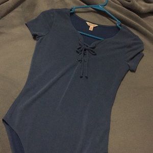 Velvet Blue Body Suit